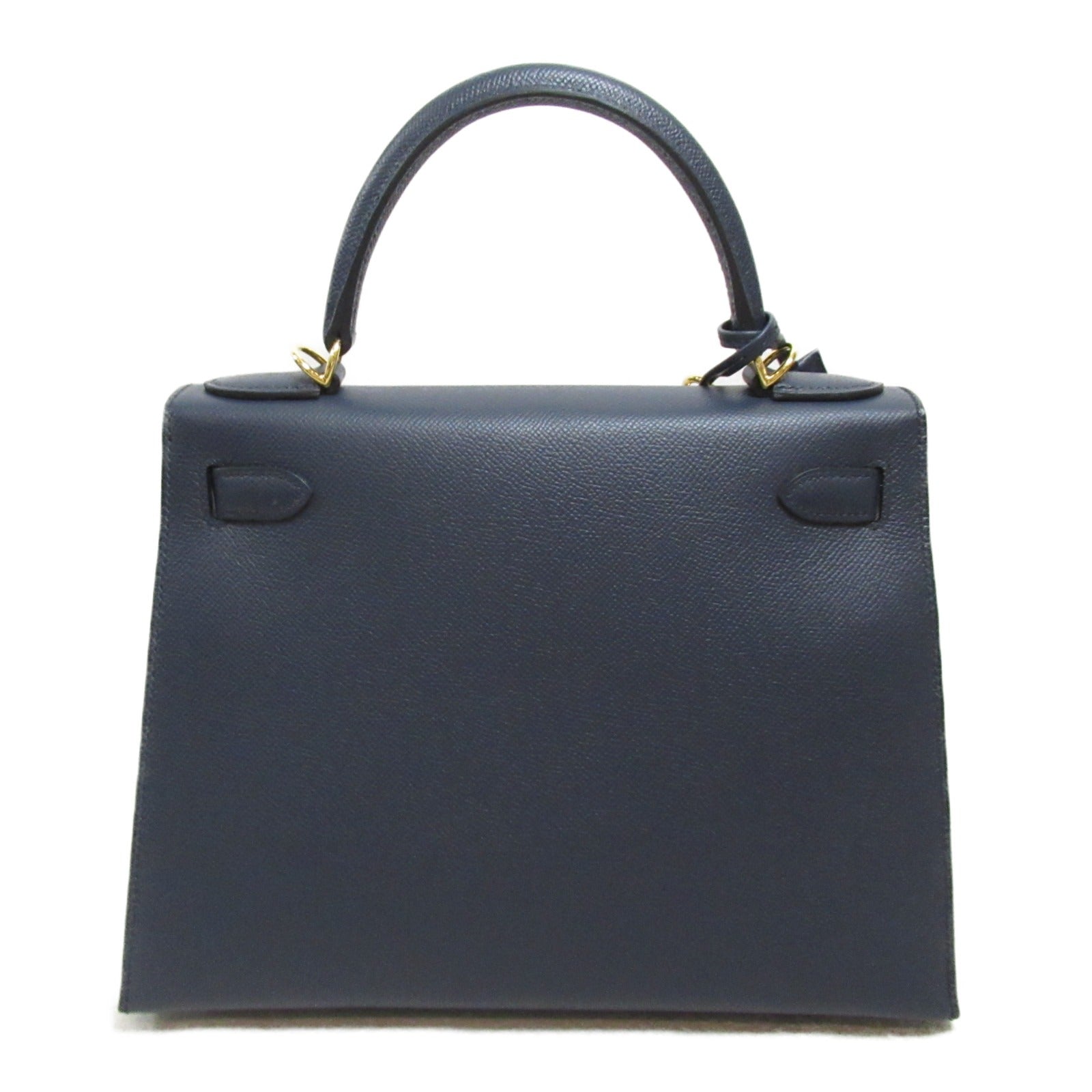 Hermes Hermes Kelly 28 Handbag Outdoor Sewing Handbag Handbag Leather Epson  Navy