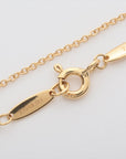 Tiffany Bazaar 1P diamond necklace 750 (YG) 1.9g diameter approximately 5.35mm