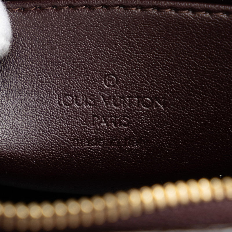 Louis Vuitton Monogram Vernis Tours Cosmetic Pouch M93564 Amarant Pearl Patent Leather  Louis Vuitton