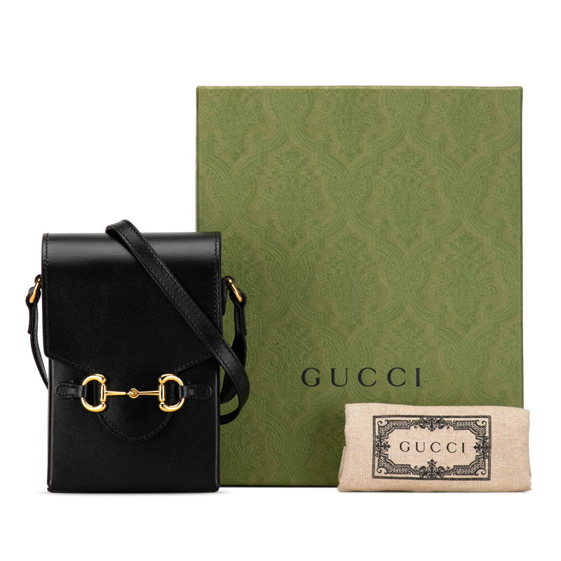 Gucci Mini Shoulder Bag 625615 Black Leather  Gucci