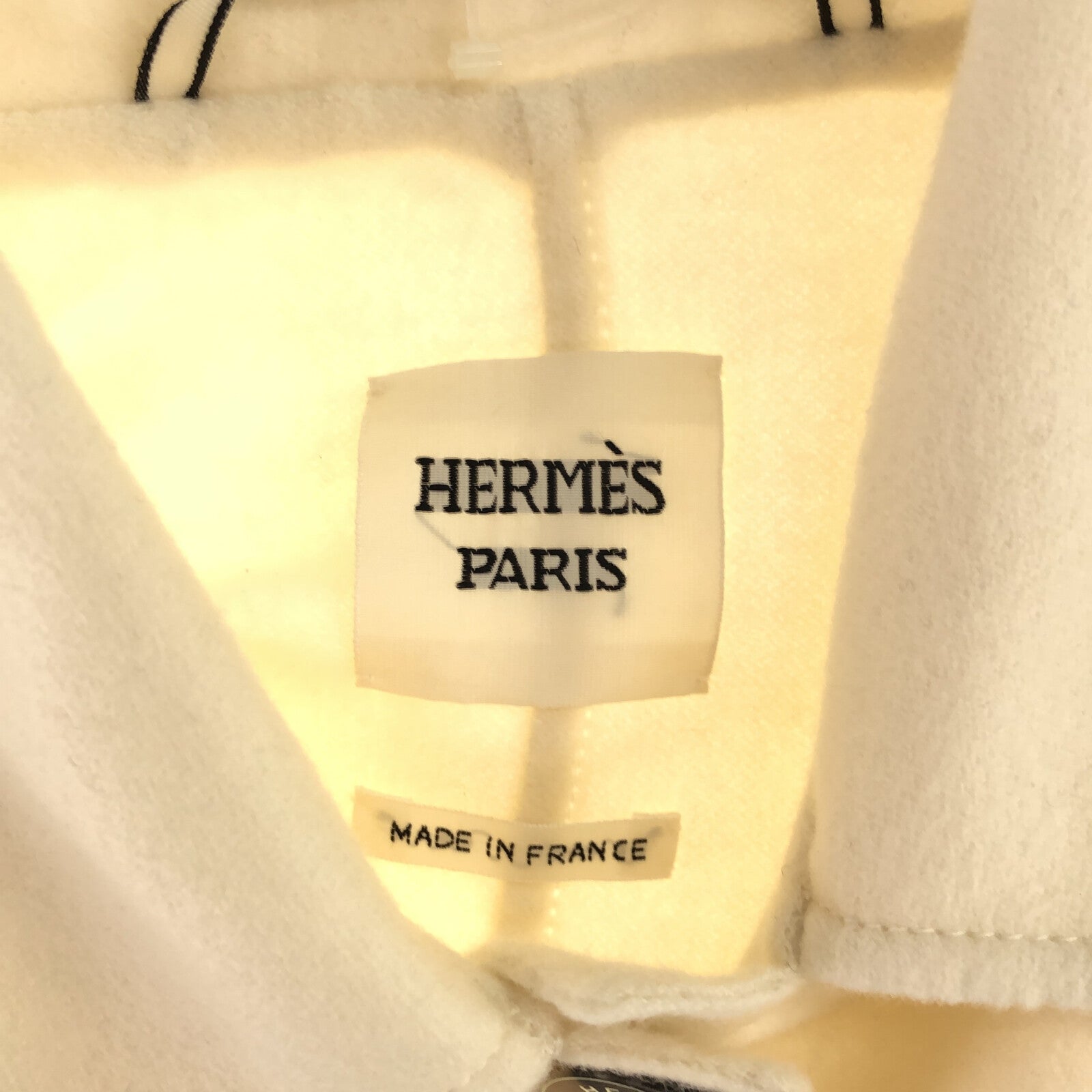 Hermes Hermes   Cashmere  White Coat