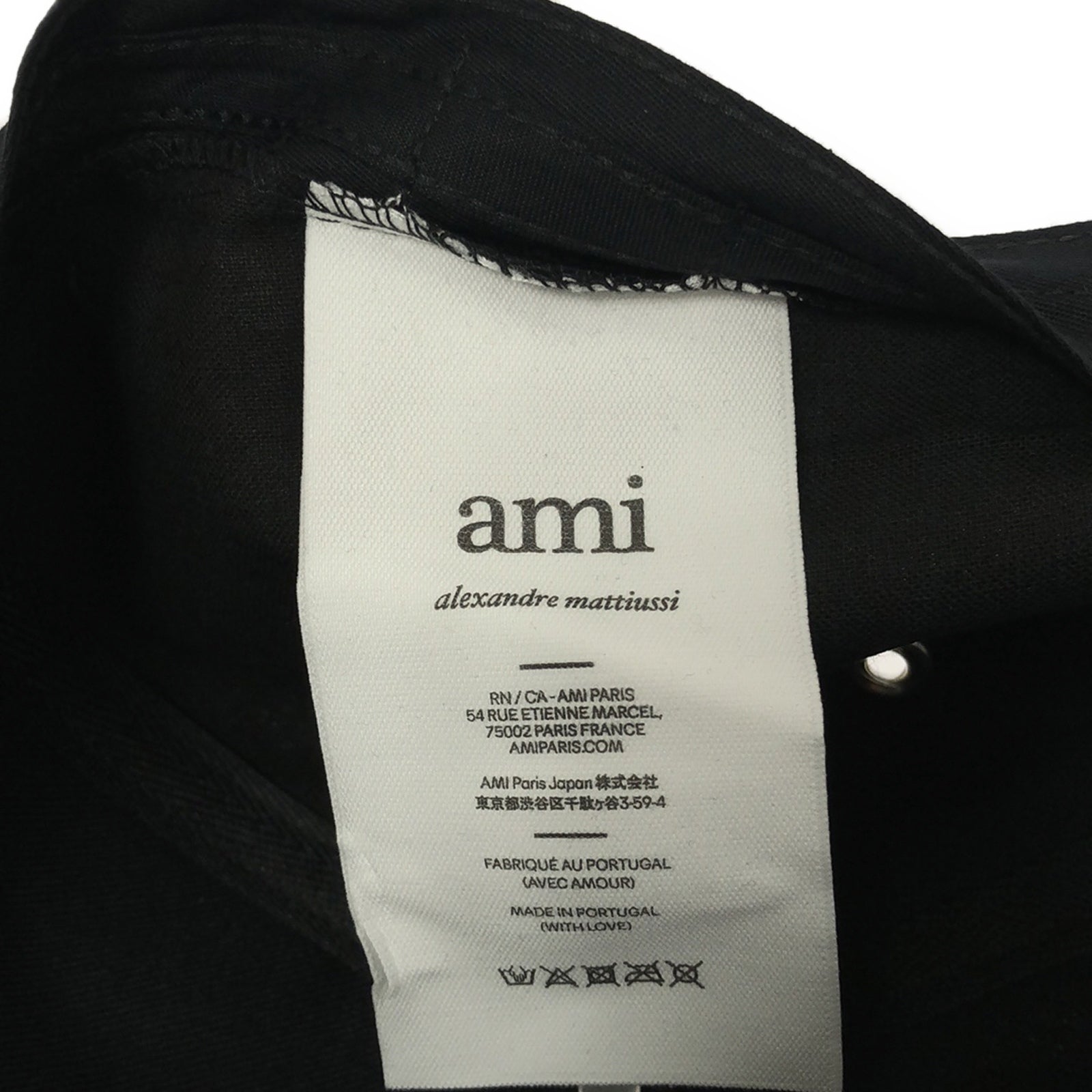 Amy AMI Hats Cotton  Black BFUCP006.AW0041001F