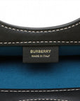 Burberry logo canvas x leather 2WAY handbag blue x black barbary