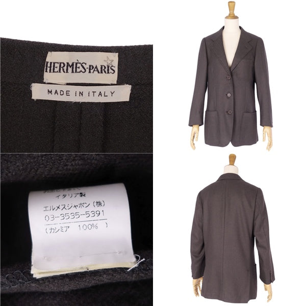 Hermes Jacket Margiela Terraria Cashmereia 100%   Made in Italy 34 (S equivalent) Grey Brown