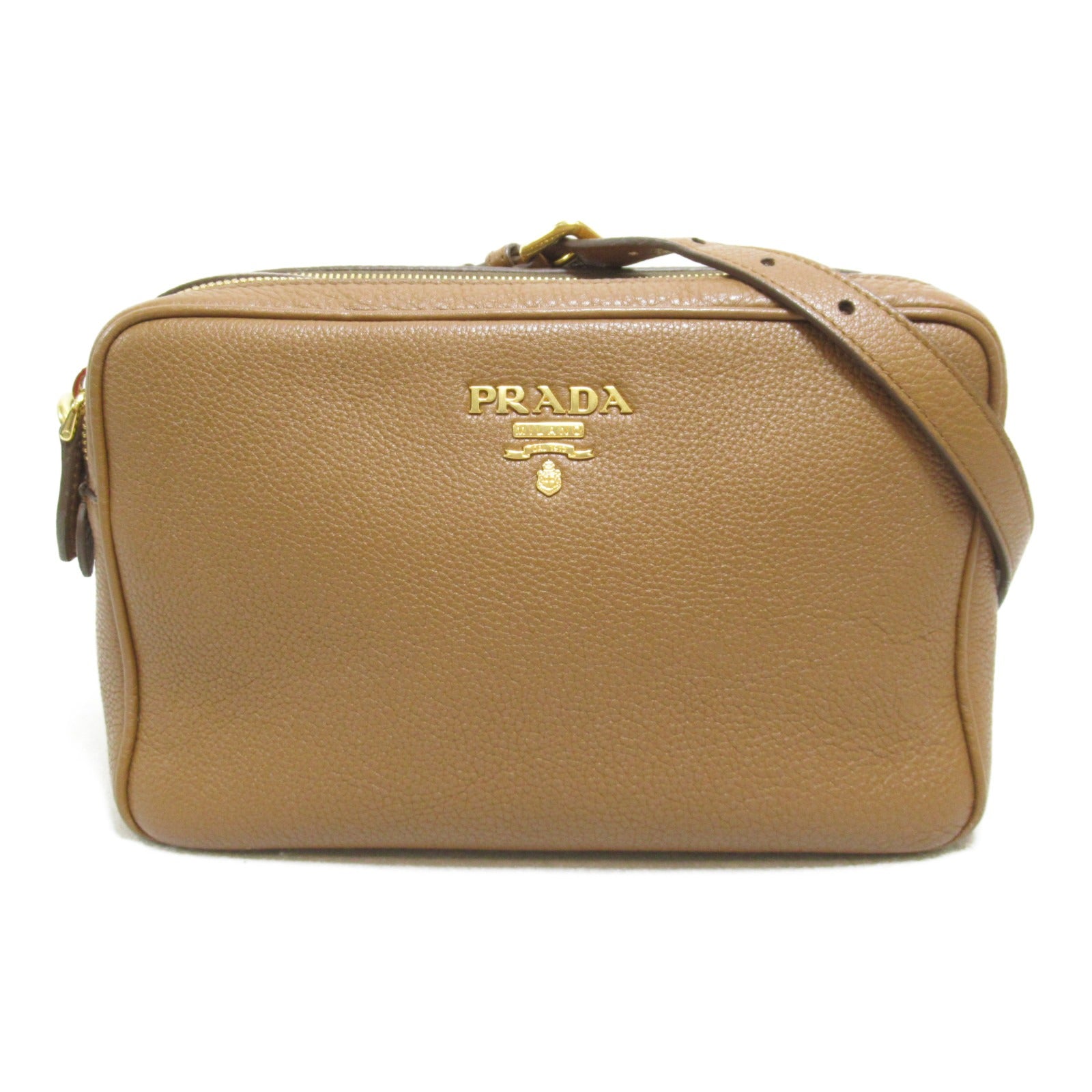 Prada Prada Shoulder Bag Shoulder Bag Leather  Brown
