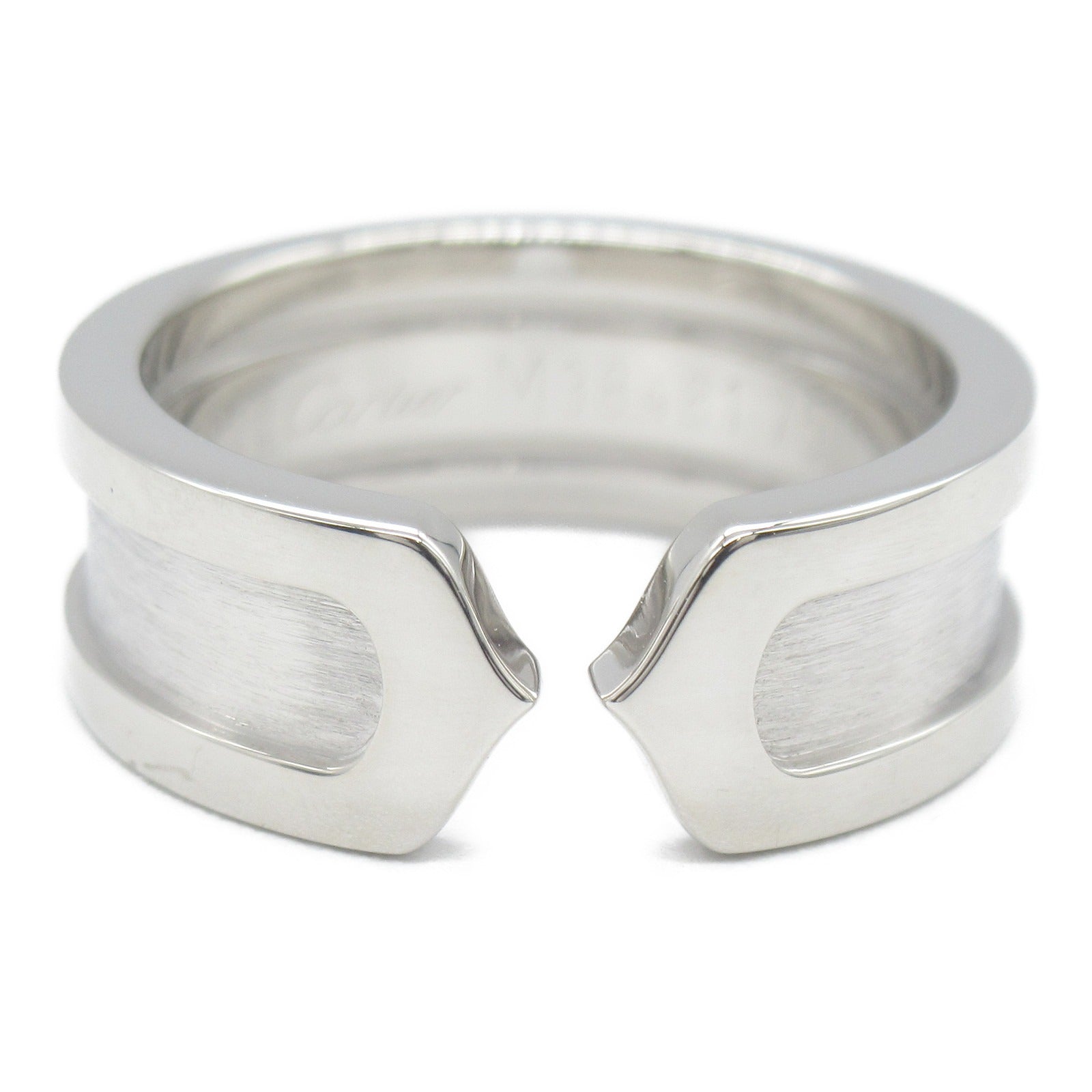 Cartier C2 Ring Ring and Ring Jewelry K18WG (White G)  Silver