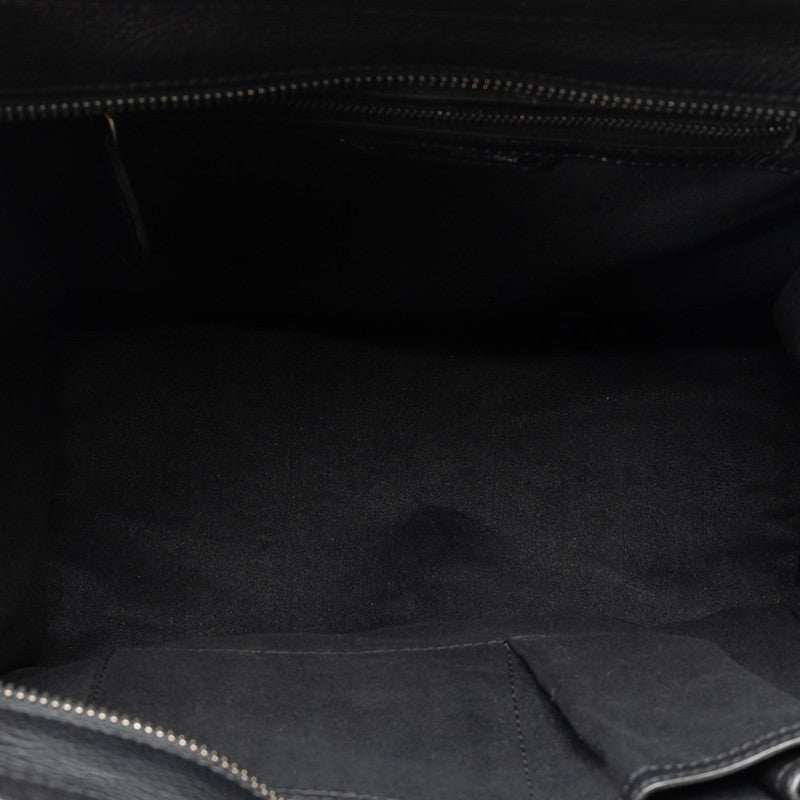 Celine 行李箱迷你手提包 黑色皮革 Celine