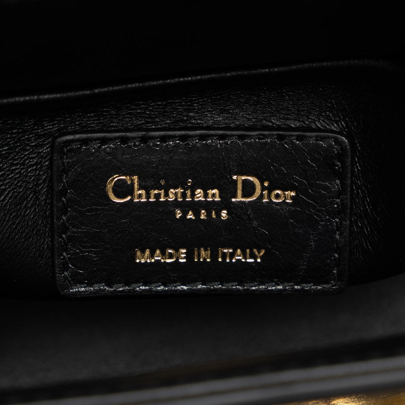 Dior 30 Montane 拳擊包 黑色 G 皮革 Dior