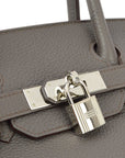 Hermes Etain Togo Birkin 30 Handbag