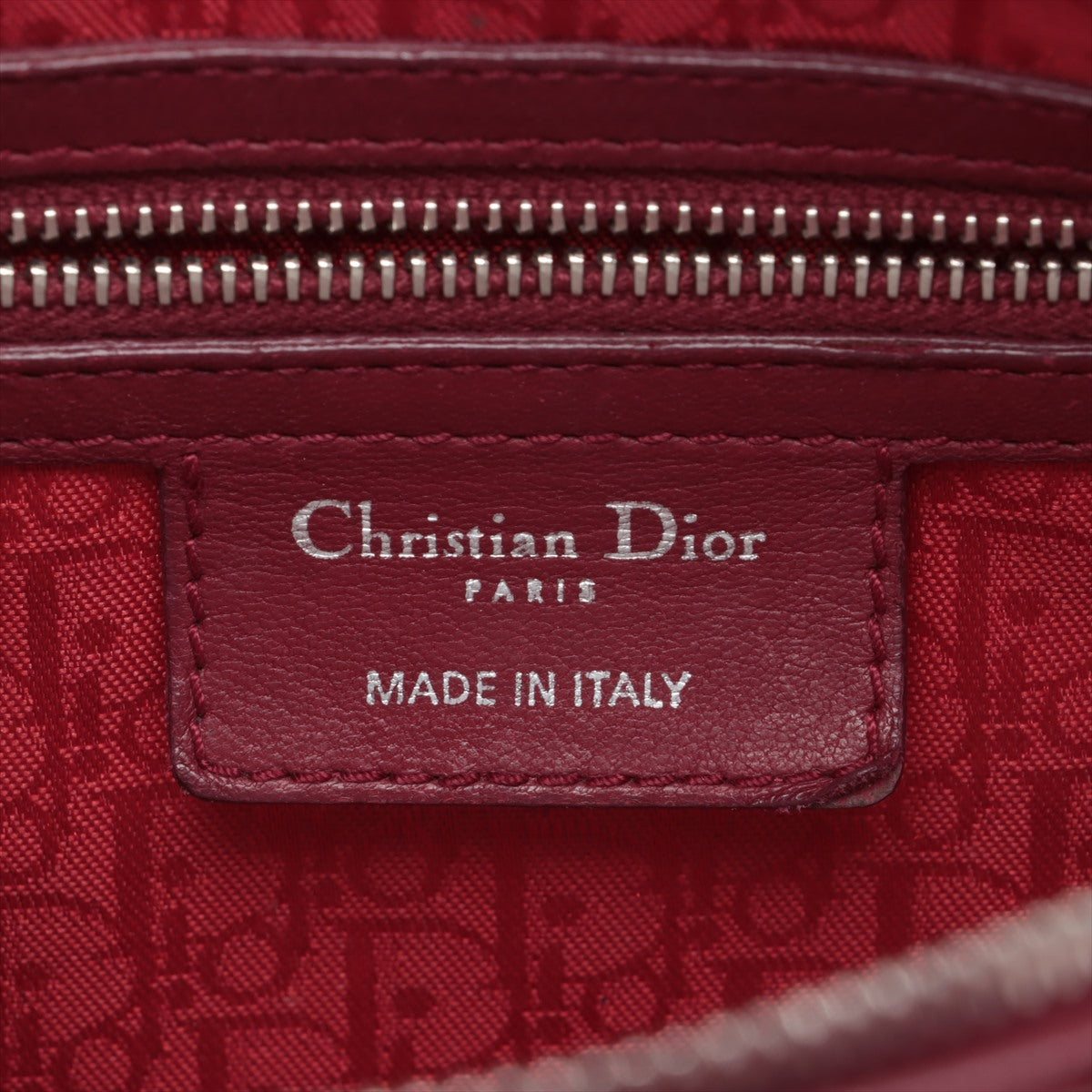 Christian Dior Dior Lady Leather 2WAY 波爾多手提包