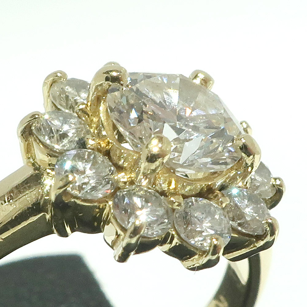 Jewelry accessory ring ring K18 YG diamond 1.00ct 0.78ct  design   high-end quality weda