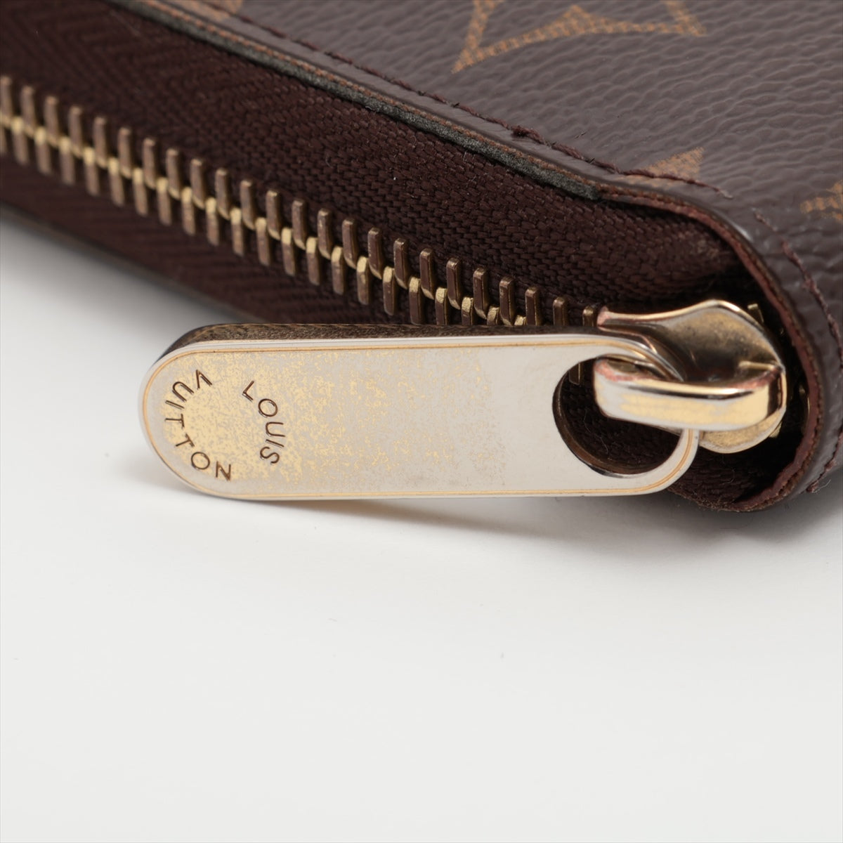 Louis Vuitton Monogram  Wallet M60017 Brown Round Zip Wallet
