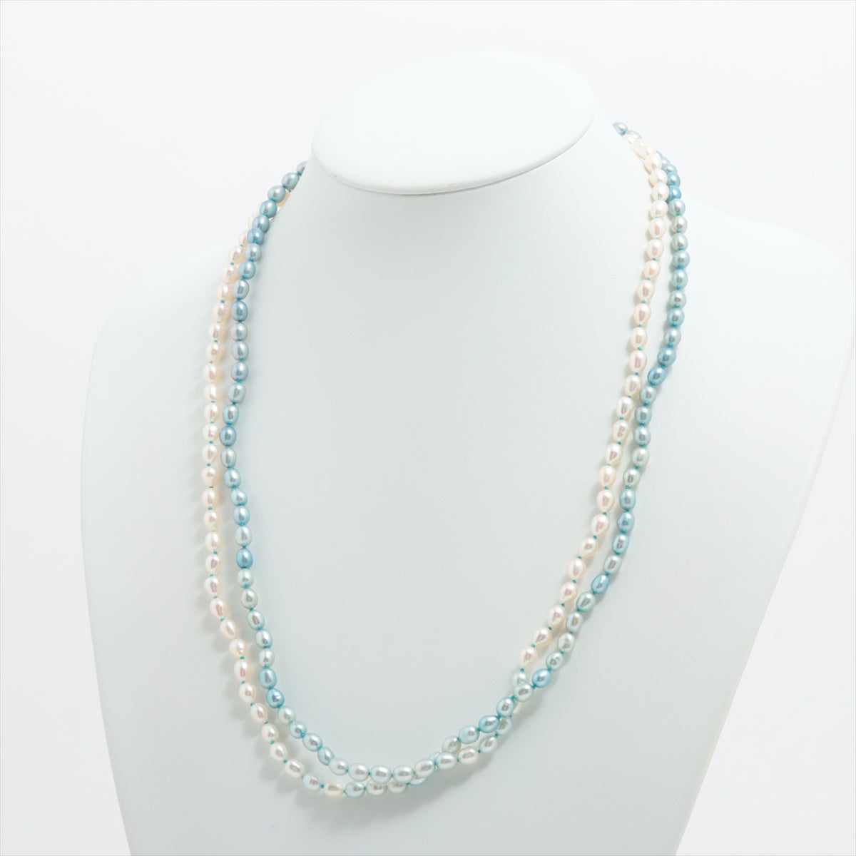 Agat Pearl necklace K10 (YG) total 43.4g