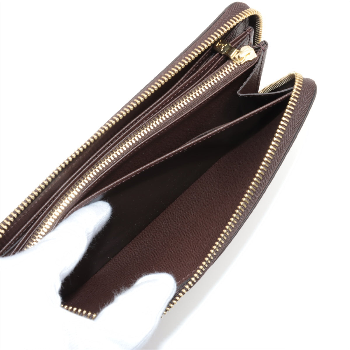 Louis Vuitton Damier Zippy Wallet N41661 Brown Round Zippe Wallet
