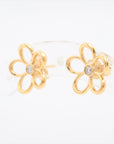 Tiffany's Garden Flower Diamond Stud_Earrings 750 (YG) 2.1g