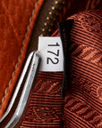 Prada G  Brick Bag BR4482 Orange Leather  Prada