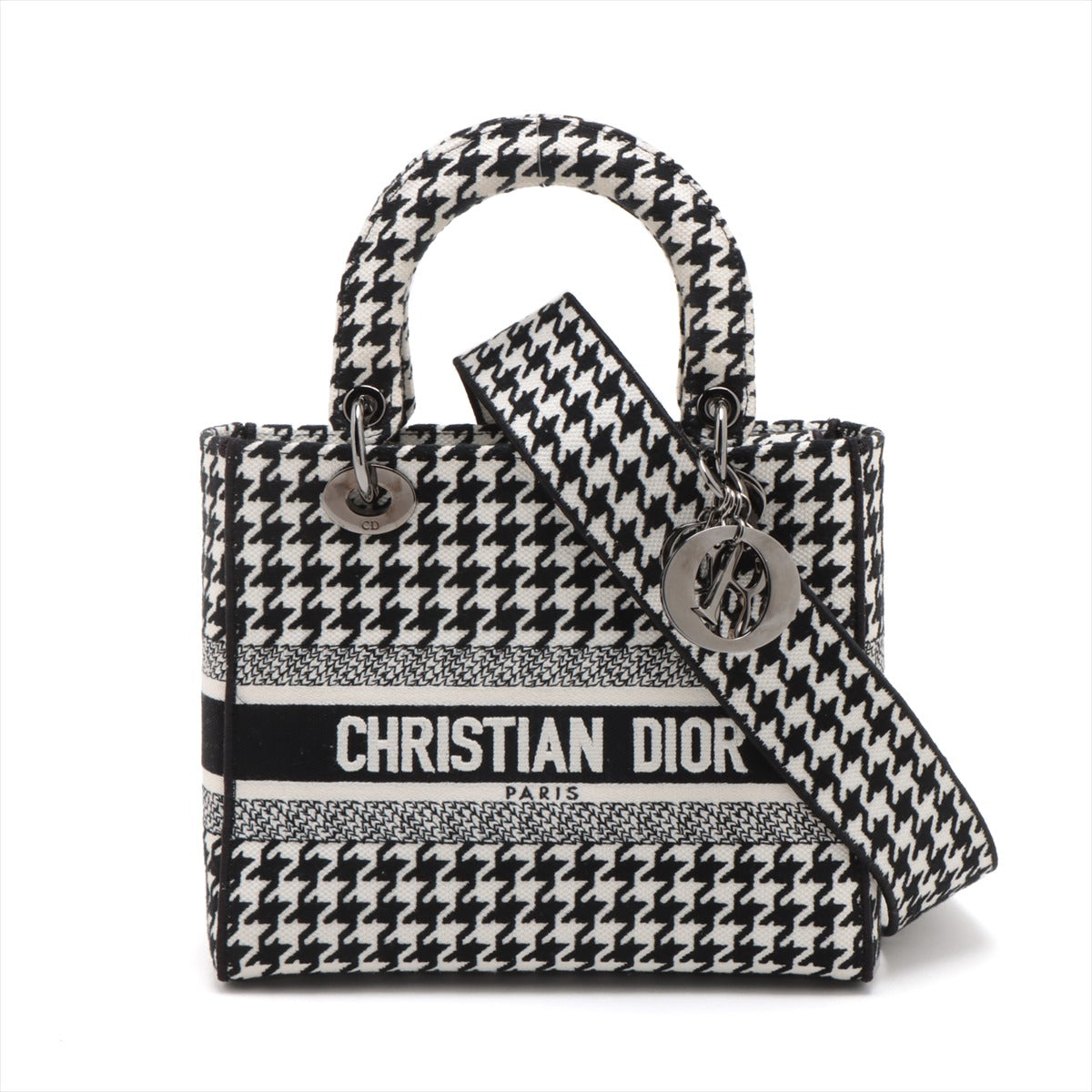 Christian Dior board 2WAY 手提包 黑色 X 白色