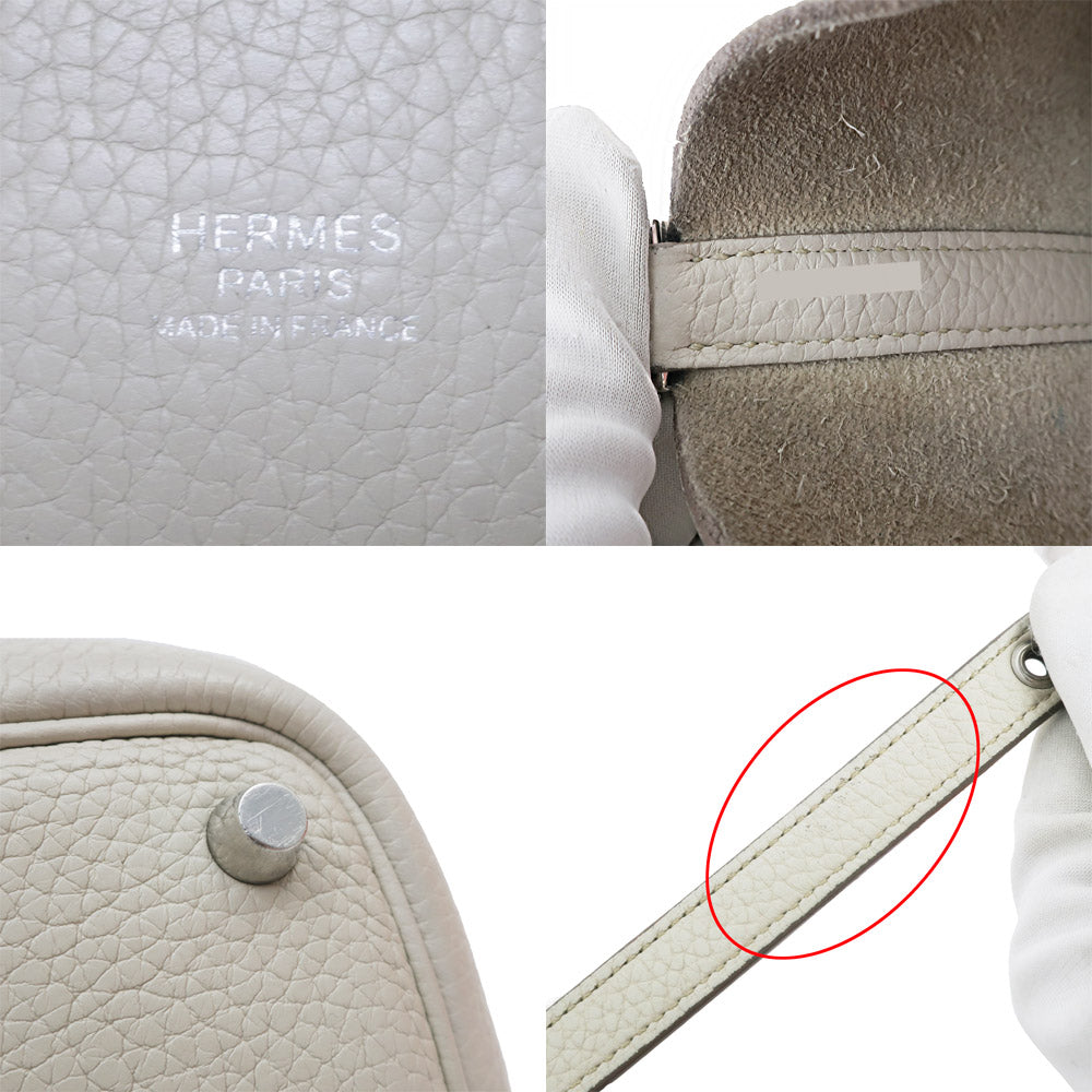 Hermes Picotin Lock PM 18 Handbag Louis Vuitton Graze  Clemence Leather SV G  C