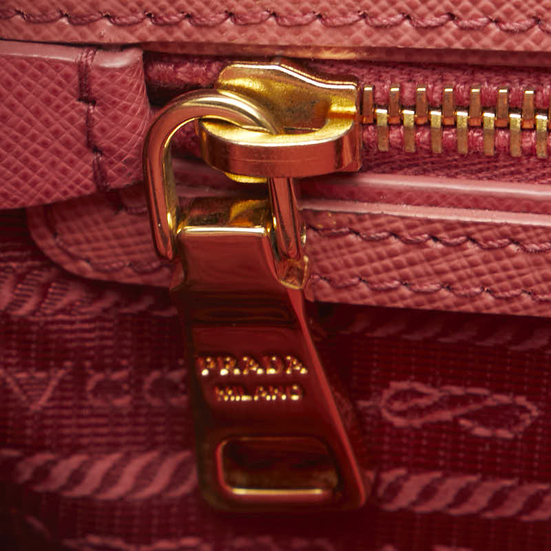 Prada Triangle Logo  Sapphire Handbag Shoulder Bag 2WAY Pink Leather  Prada  East Sapphire