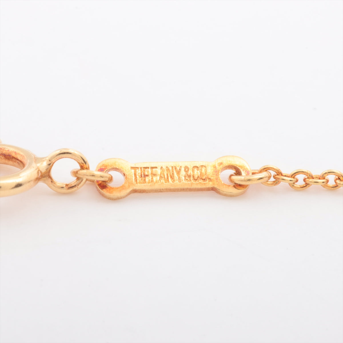 Tiffany Open Heart Necklace 750 (YG) 3.6g