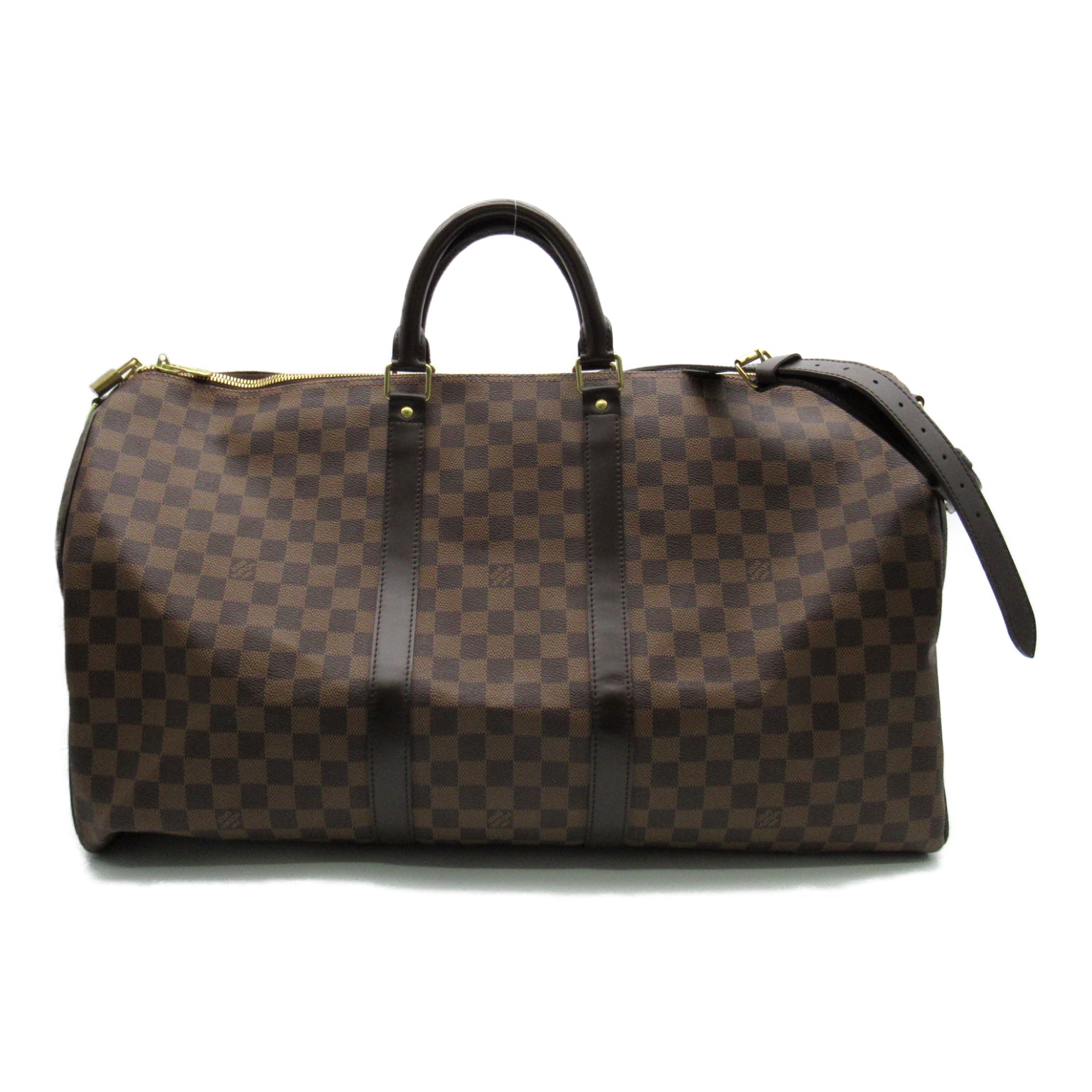 Louis Vuitton Louis Vuitton Keepall Bandouliere 55 Boston Bag PVC Coated Canvas Damiens  Brown N41414