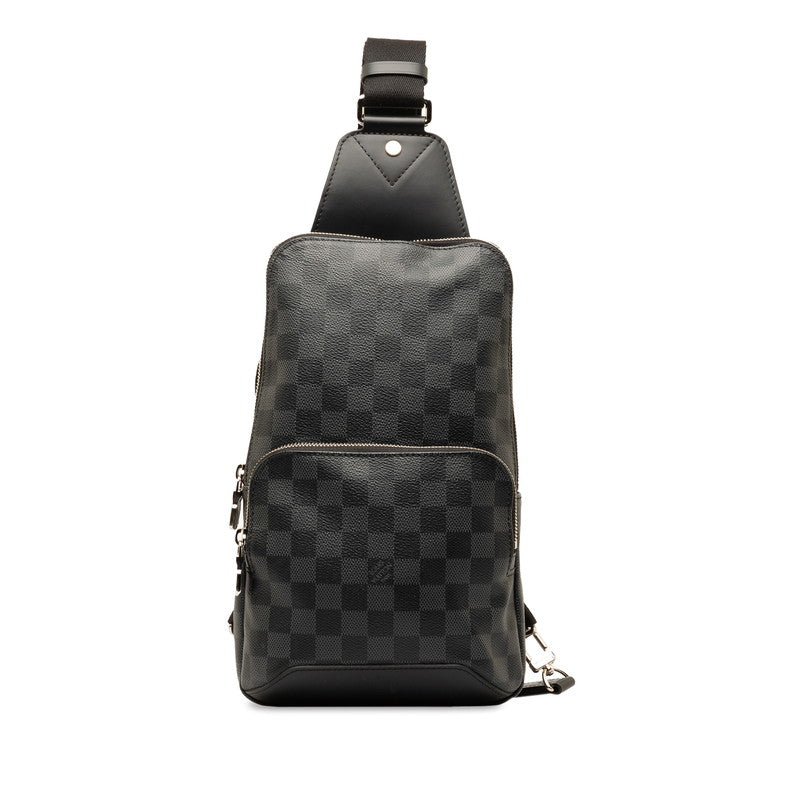 Louis Vuitton Damier Graphite Avenue Sling Bag Body Bag Waist Bag N41719 Black PVC Leather  Louis Vuitton