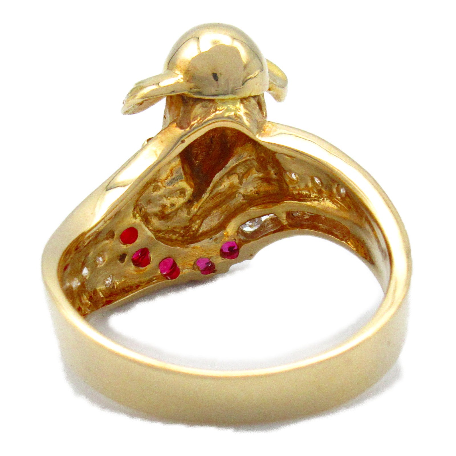 Jewelry Jewelry Ru Diamond Ring Ring Ring Jewelry K18 (Yellow G) Diamond Ru  Pink/Clear Rings (Bandf )