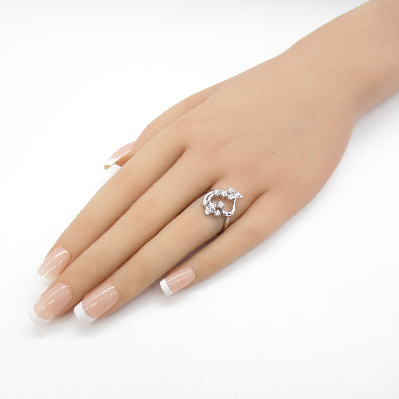 Jewelry Jewelry Diamond Ring Ring Ring Jewelry K18WG (White G) Diamond  Clear Diamond 6.1g