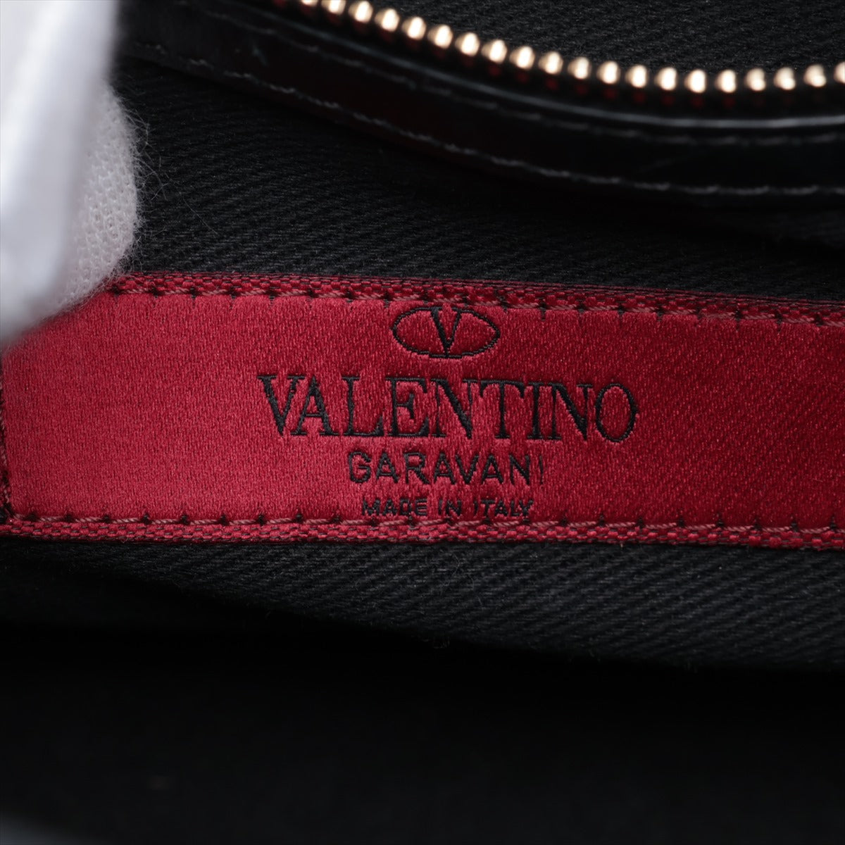 Valentino Garavani Rockstud Leather Handbag Black