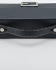 Fendi Zucca Leather Shoulder Bag Navy 7VA565