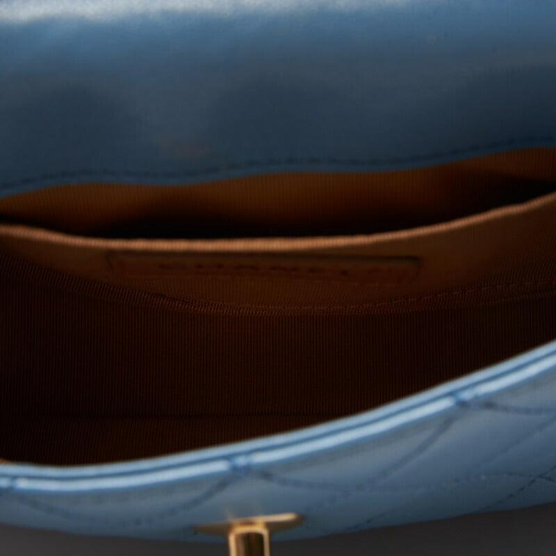 CHANEL 【CHANEL】 Mini Traverse Roundflip Chain Shoulder  Blue (Gen Gold ) Shoulder Bag Miniature Shoulder Bag  Bag Hybrid 【 Ship】 Acoustic Online