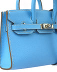 Hermes * Celeste Epsom Tiny Birkin 15 2way Shoulder Handbag