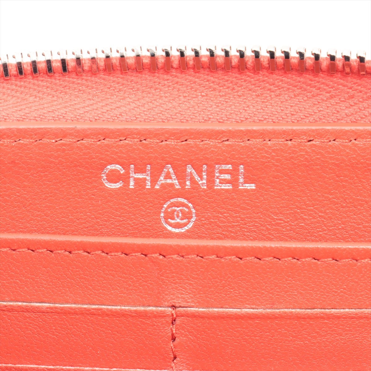 Chanel Matrasse  Round  Wallet Red Silver Gold