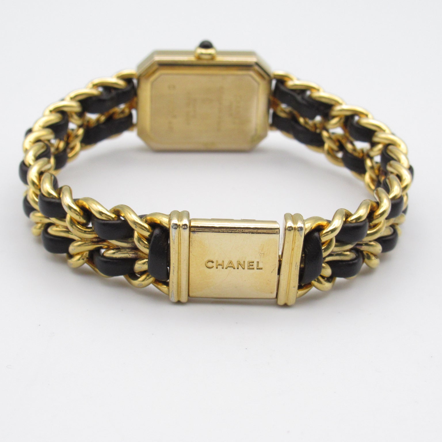 CHANEL CHANEL PREMIER XL Watch GP (Gen Mask) Leather Belt  Black  H0001