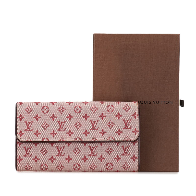 Louis Vuitton Monogram Mini Portefeuille International Long Wallet Long Wallet M92244 Triple Pink Canvas  LOUIS VUITTON