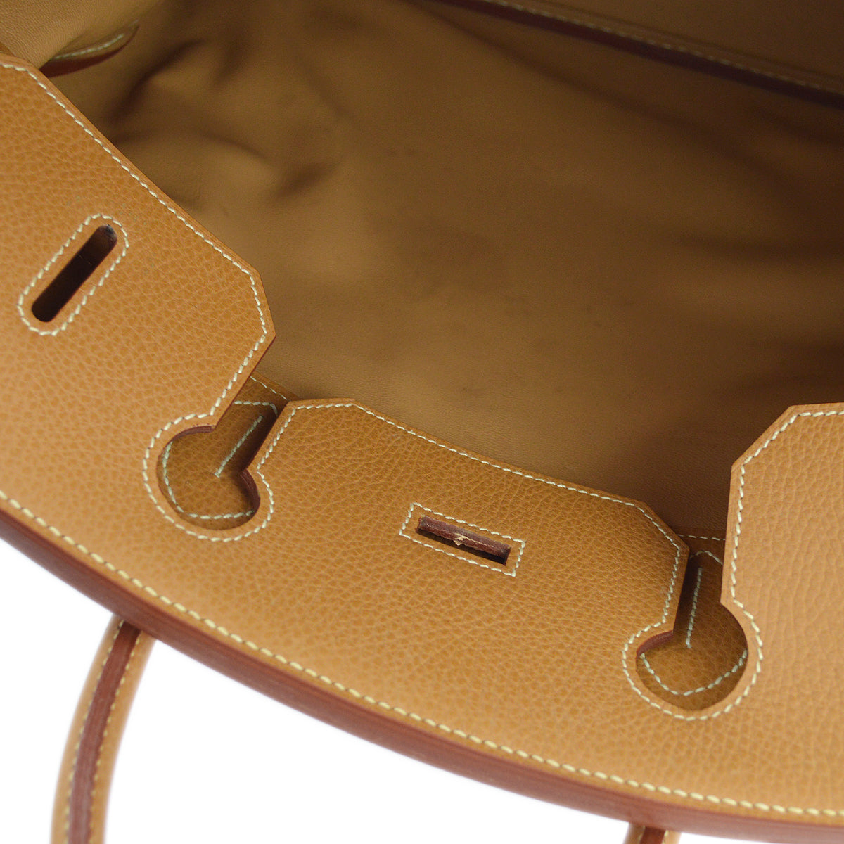 Hermes Gold Ardennes Haut a Courroies 45 Handbag