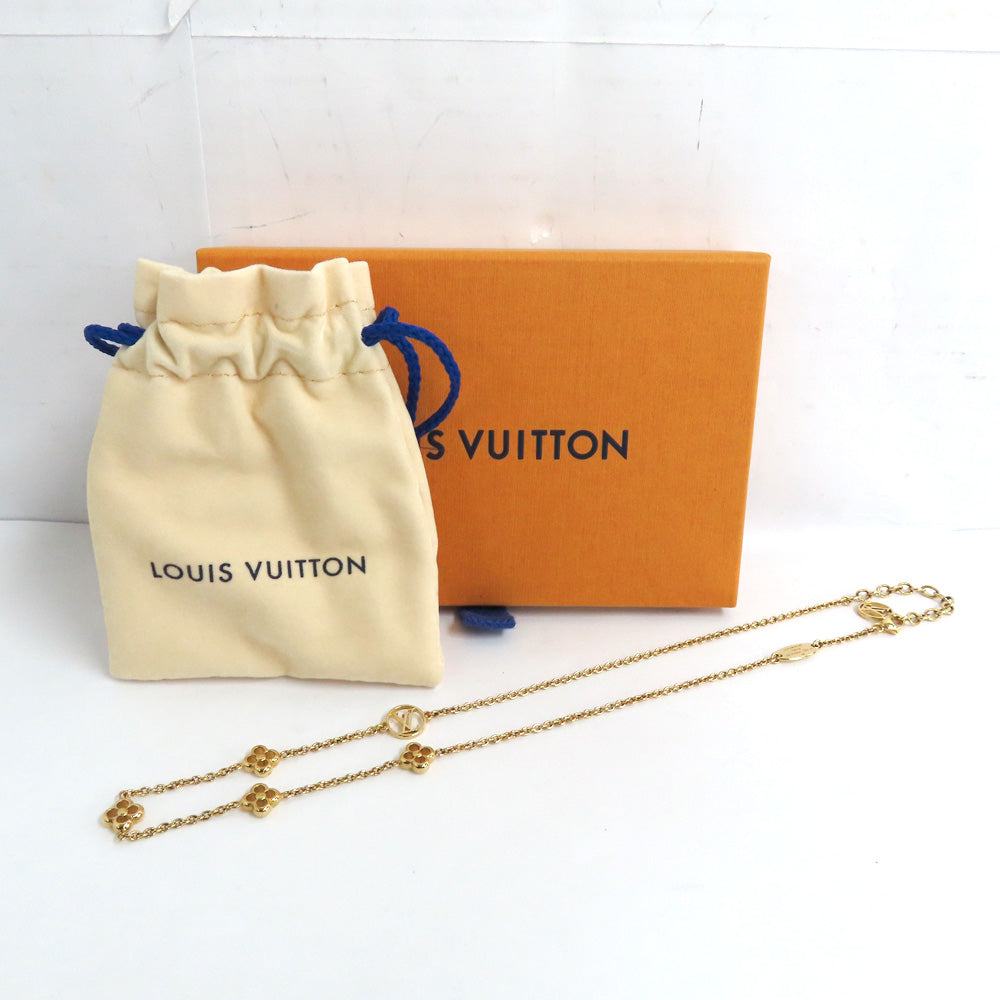 Louis Vuitton Necklace Flowerful Monogram G M68125 Metal  Jewelry Accessories