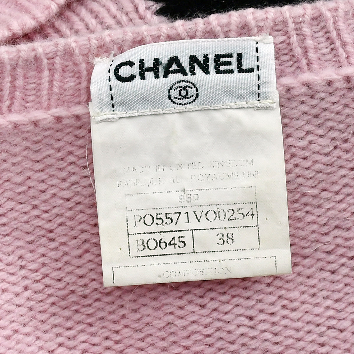 Chanel Fall 1995 bow-print cashmere jumper 