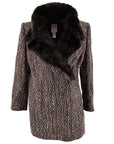 Celine Coat Fur Brown 