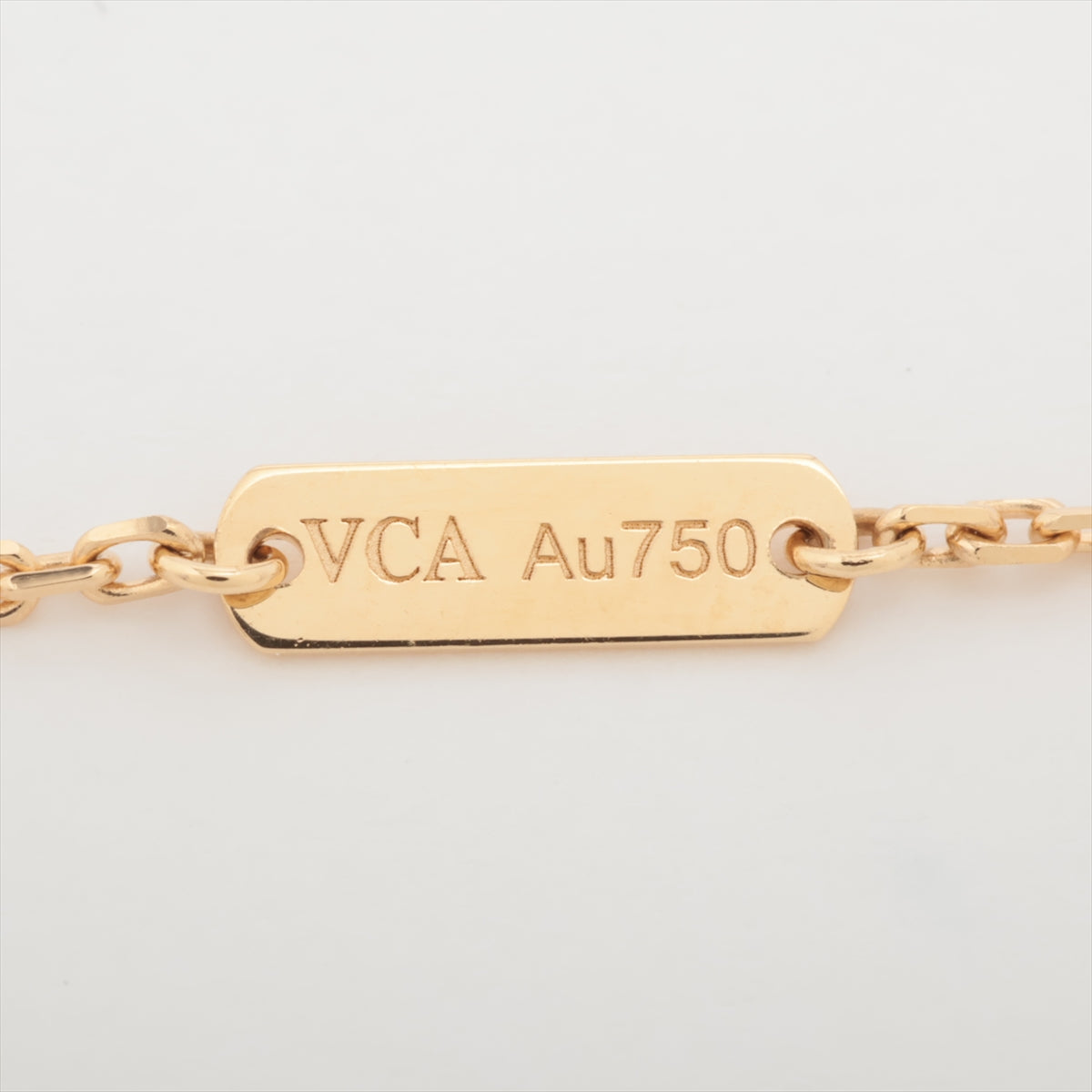 Van Cleef & Arpels Vintage Alhambra Onyx Necklace 750 (YG) 5.1g VCARA45800 VCARA