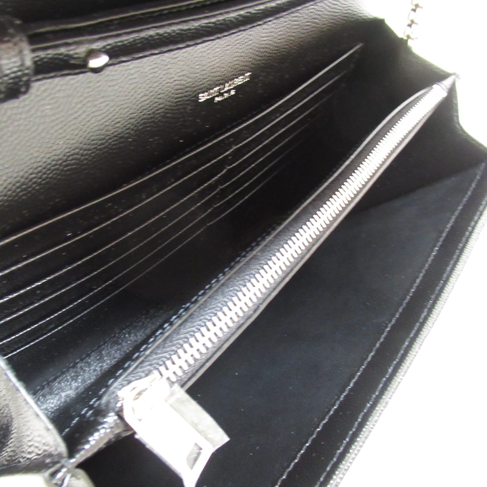 Saint Laurent Chain Shoulder Bag Leather Bag  Black 620280BOW921000