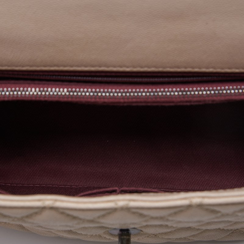 CHANEL Matrasse Coco Handle 2WAY Handbag Caviar S Ivory (Silver G) Handbag  Shoulder Bag Lady Bag Hybrid 【 Delivery】 Honeymoon Online
