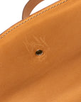 Celine Macadame Circle Logo  Shoulder Bag Brown PVC Leather  Celine