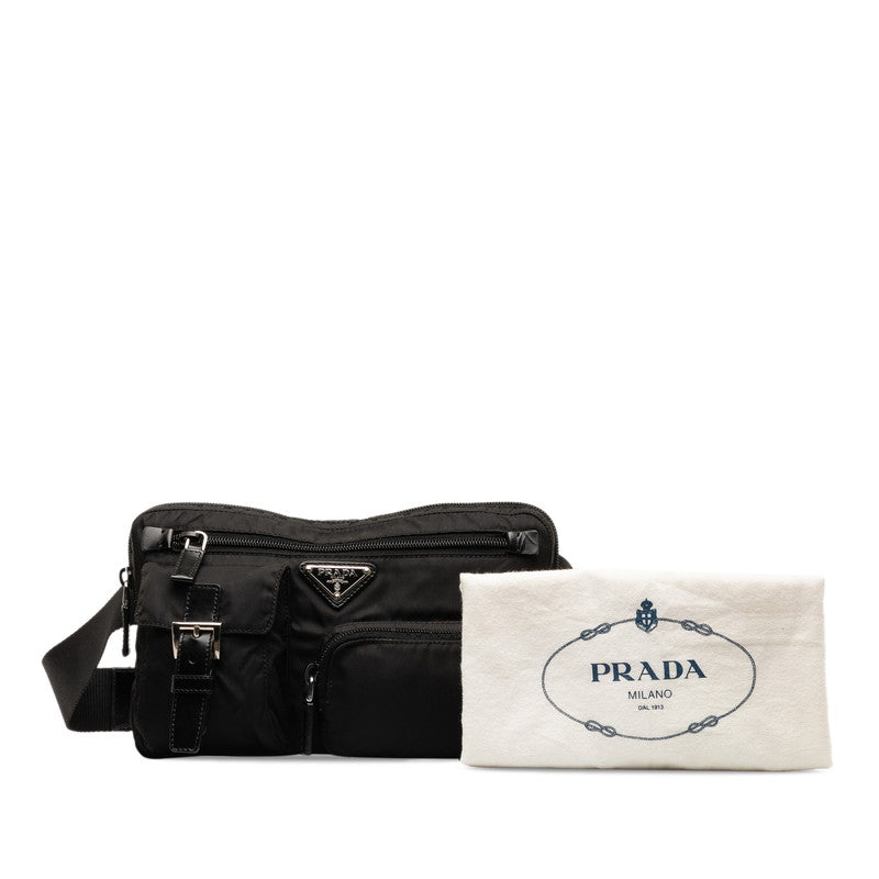 Prada Waistport Triangle Logo  Westport Bag BM0008 Black Nylon Leather  Prada