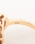 Agat Color Stone Ring K10 (YG) 4.4g