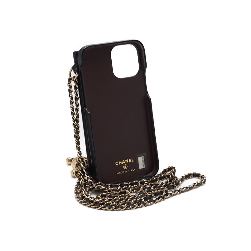 Chanel Matrasse Smartphone Case (iPhone 13pro) Chain Sder  Black  Shoulder Bag  Shellder Bag Ladies Bag Hybrid 【 Ship】 Ladies Online