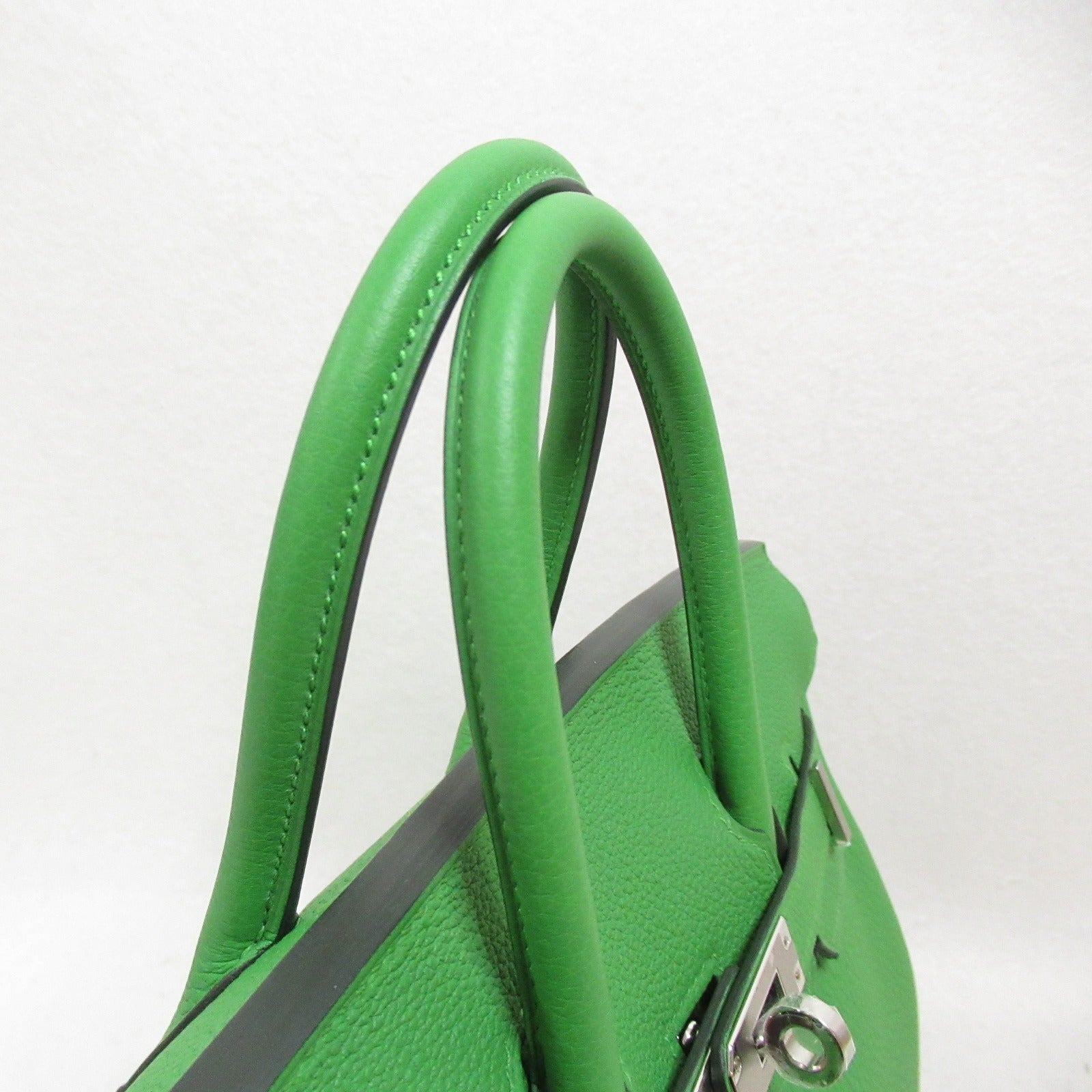 Hermes Hermes Birkin 25 Vel Yuka Handbag Handbag Handbag Leather Togo  Green