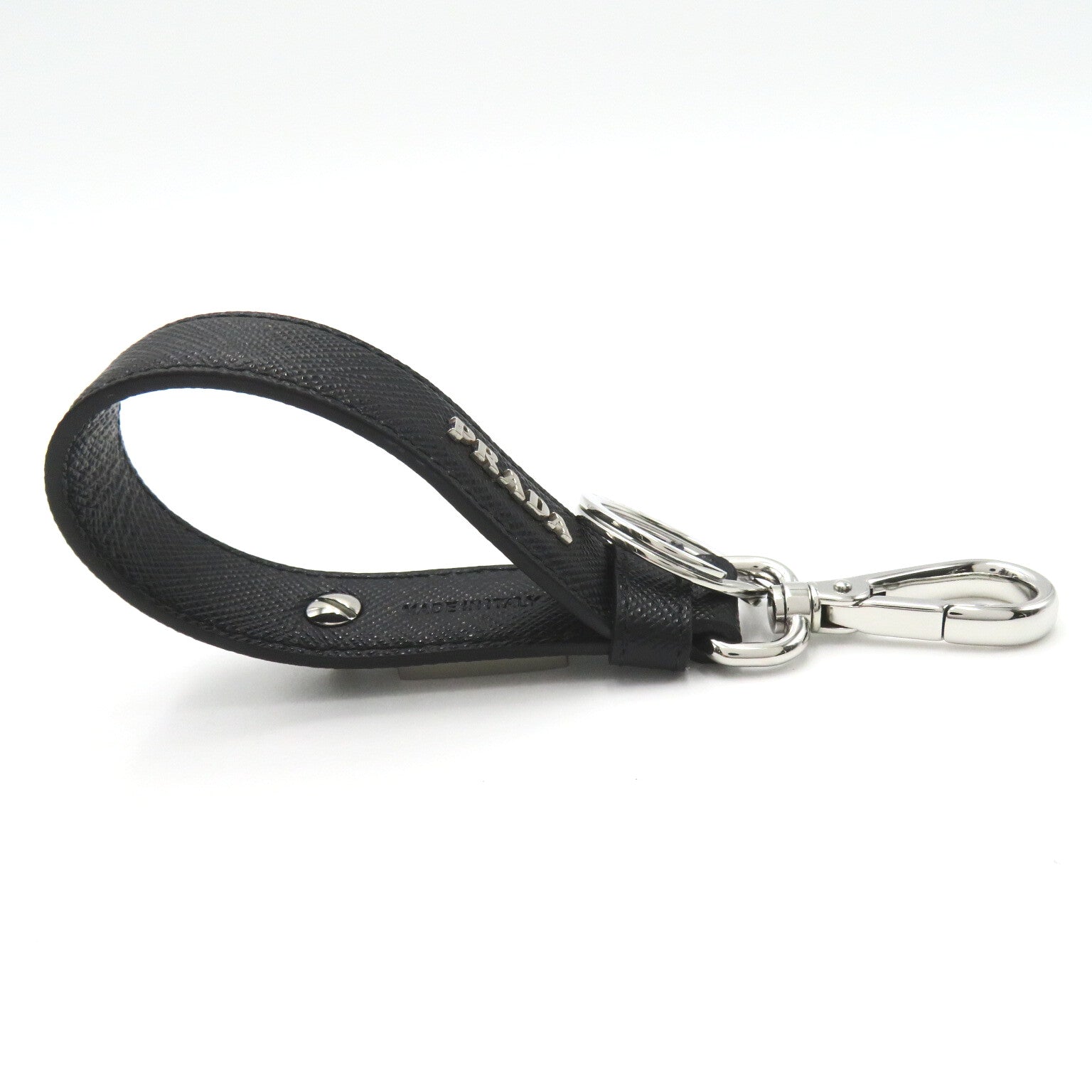 Prada Prada Keyring Keying Accessories Sapphire Leather   Black  NERO 2PP68T053F0002