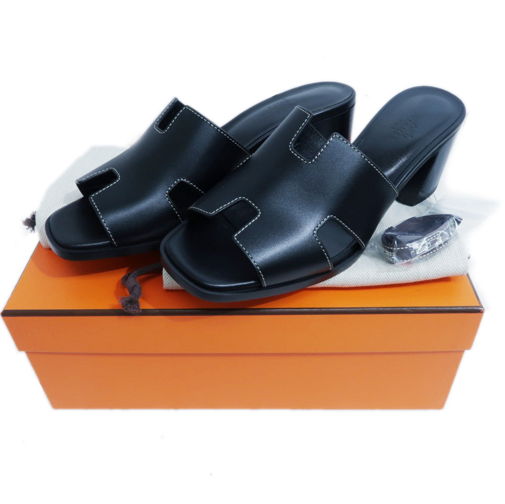 Hermes Helia Sandalss Size 39 Black  Shoes