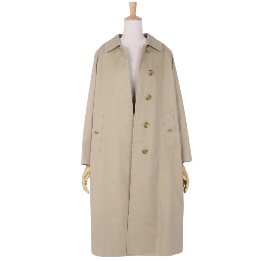 Vint Burberry s Coat UK-made stainless colour coat Balmacorn coat outer ladies 4 (equivalent to XS) beige